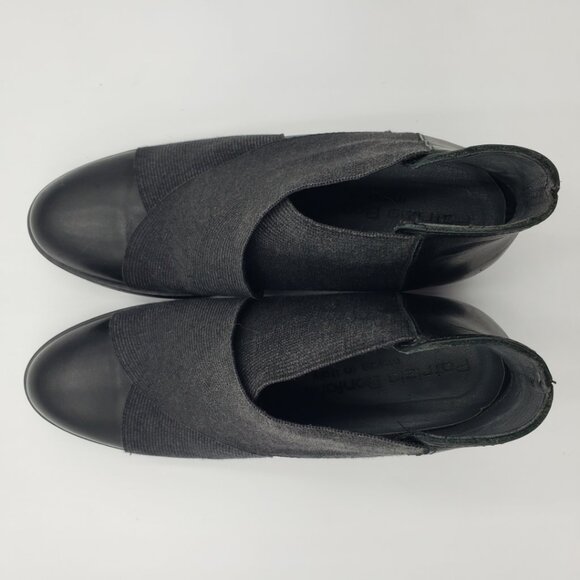 Patrizia Bonfanti Heeled Ankle Booties Boots 7 Womens Leather  Black - Picture 7 of 11